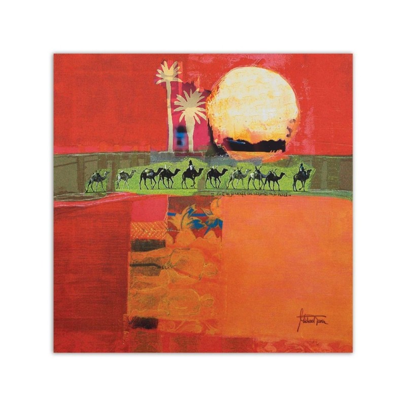 Leinwandbild modern - Ägyptische Kamelreise | Feeby