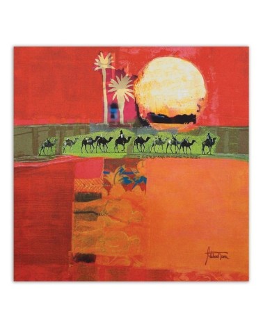 Leinwandbild modern - Ägyptische Kamelreise | Feeby