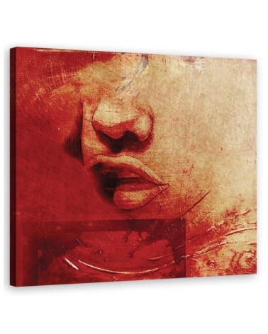 Modernes Wandbild - Menschen - Rot | Feeby