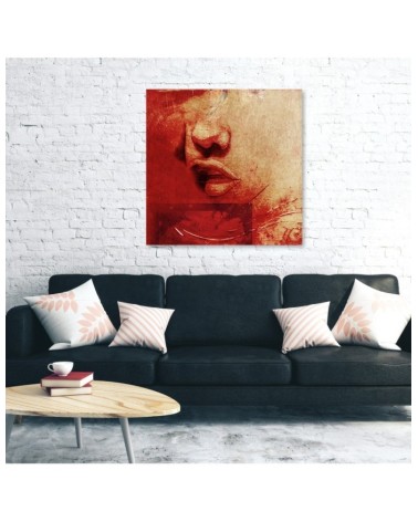 Modernes Wandbild - Menschen - Rot | Feeby