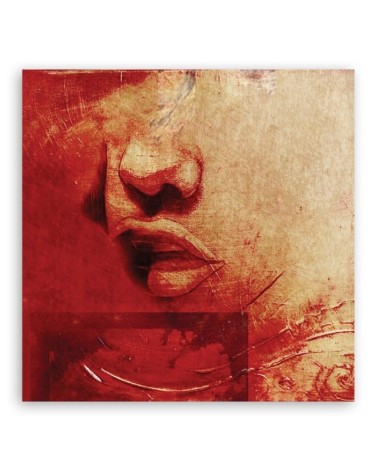 Modernes Wandbild - Menschen - Rot | Feeby