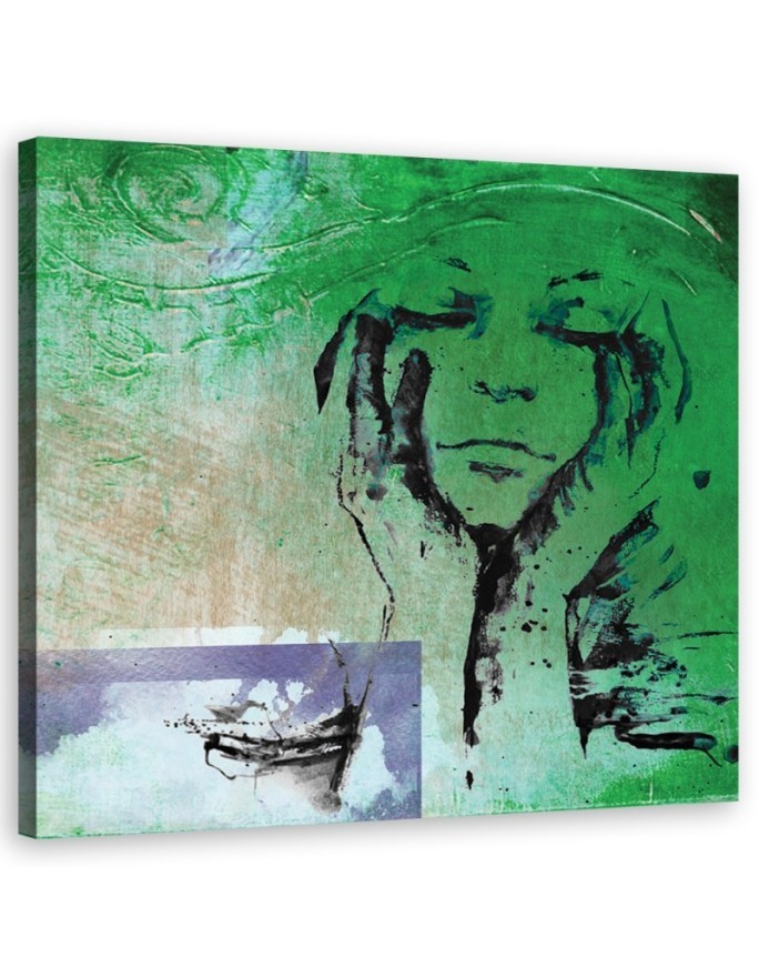 Bild auf Leinwand - Menschen - grün | Feeby