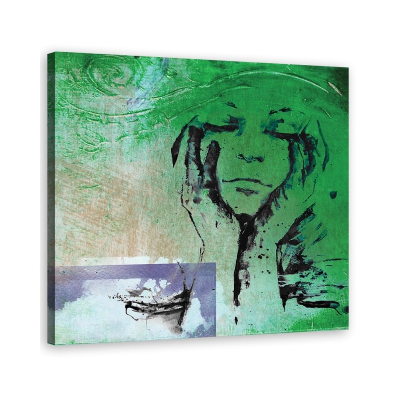 Bild auf Leinwand - Menschen - grün | Feeby