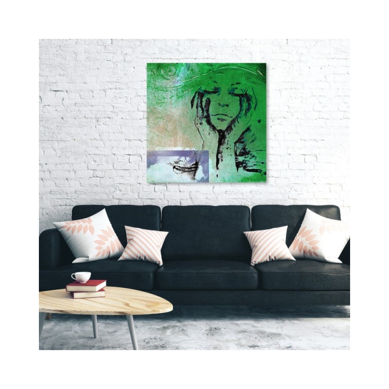 Bild auf Leinwand - Menschen - grün | Feeby