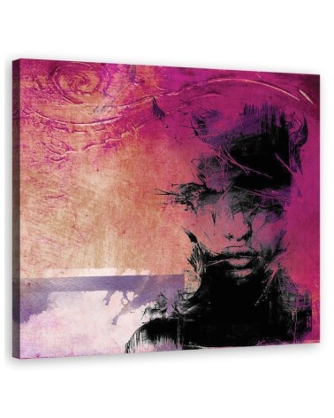 Canvas wall art decoration Canvas prints - Woman abstract pastel | FEEBY