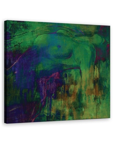 Wall art painting - Female figure abstract pastel | FEEBY