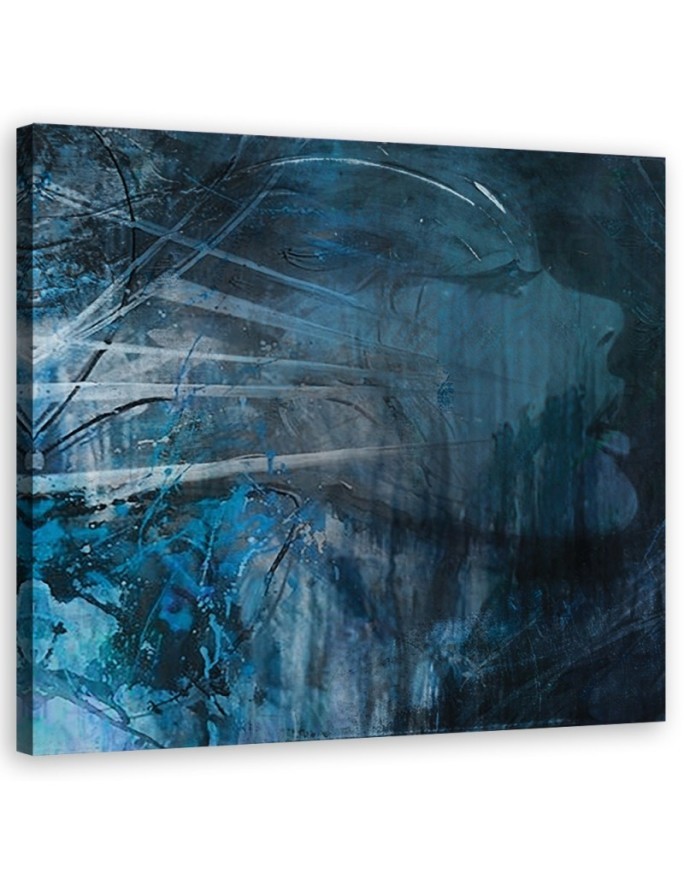 Leinwandbild modern - Menschen - blau | Feeby