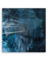 Living room, office wall painting -  Woman abstract blue| FEEBY