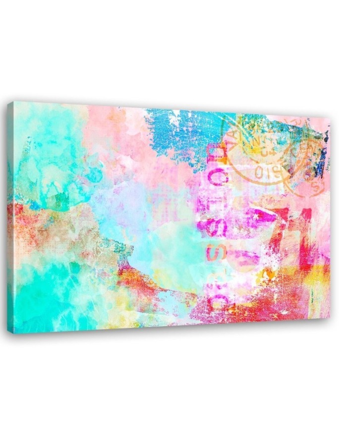 Canvas prints for teenager's room - Abstract colourful lettering Andrea Haase | FEEBY