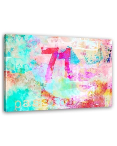 Canvas prints modern for teenager's room - Abstraction colourful lettering | FEEBY