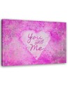 Obraz różowy nowoczesny - Napis You and Me  Andrea Haase