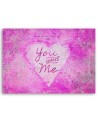 Obraz różowy nowoczesny - Napis You and Me  Andrea Haase