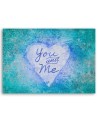 Obraz nowoczesny turkusowy - Napis You and Me  Andrea Haase