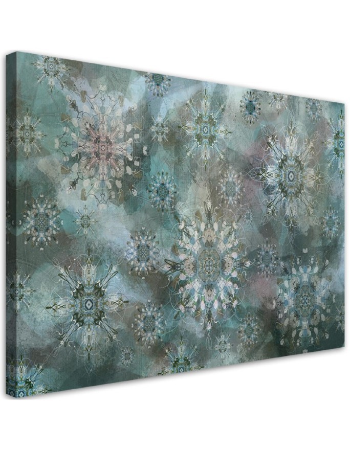 Wandbild für Wohnzimmer - Mosaik der Sterne | Feeby