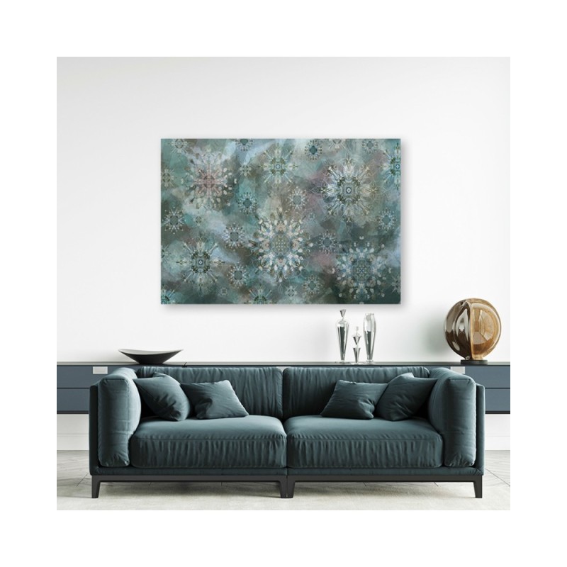 Wandbild für Wohnzimmer - Mosaik der Sterne | Feeby