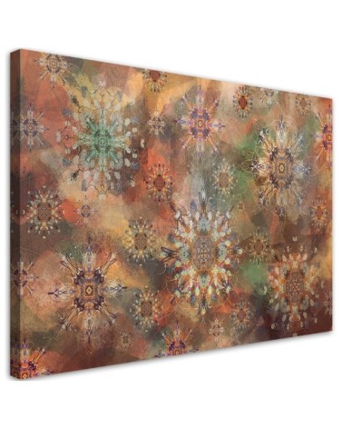 Canvas painting for living room - Colourful abstraction | FEEBY