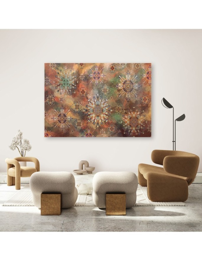 Canvas painting for living room - Colourful abstraction | FEEBY