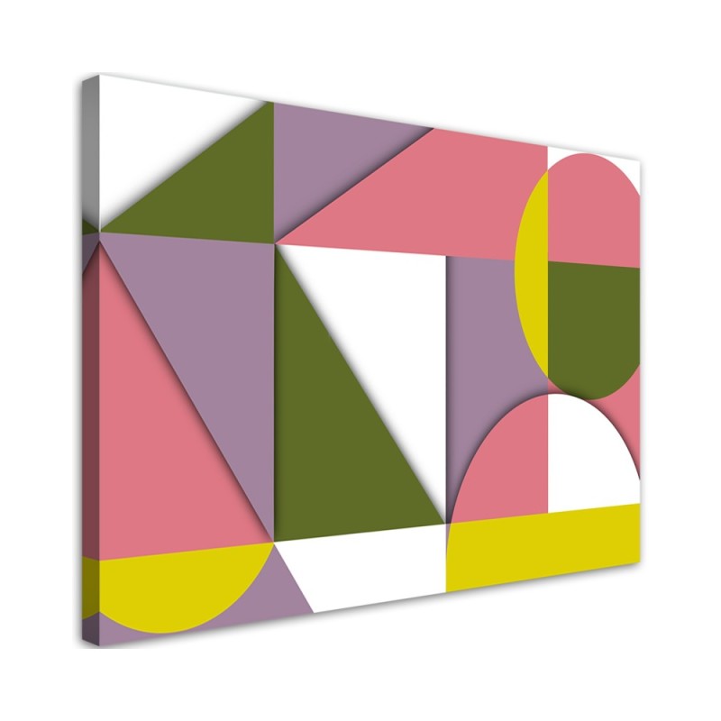 Bild auf Leinwand - Geometrische Abstraktionsformen | Feeby