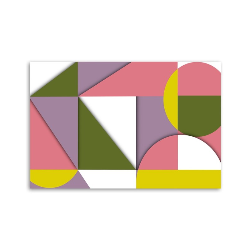 Bild auf Leinwand - Geometrische Abstraktionsformen | Feeby