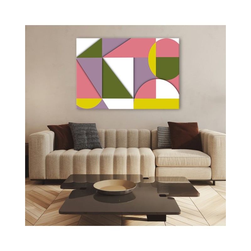 Bild auf Leinwand - Geometrische Abstraktionsformen | Feeby