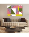 Canvas prints for room wall - Geometric shapes abstract | FEEBY