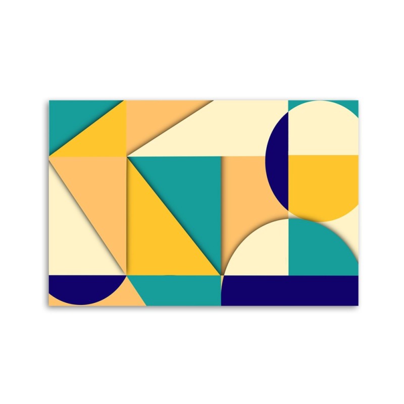 Leinwanddruck - Geometrische Abstraktionsformen | Feeby