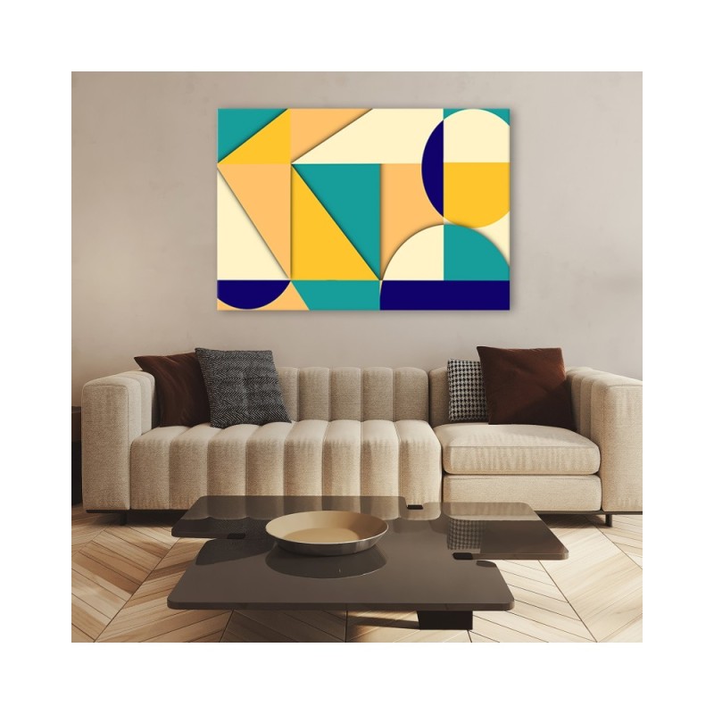 Leinwanddruck - Geometrische Abstraktionsformen | Feeby