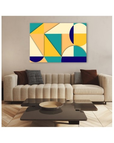 Leinwanddruck - Geometrische Abstraktionsformen | Feeby