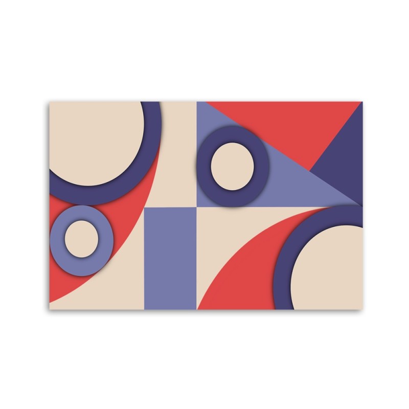 Leinwandbild - Geometrische Abstraktionsformen | Feeby