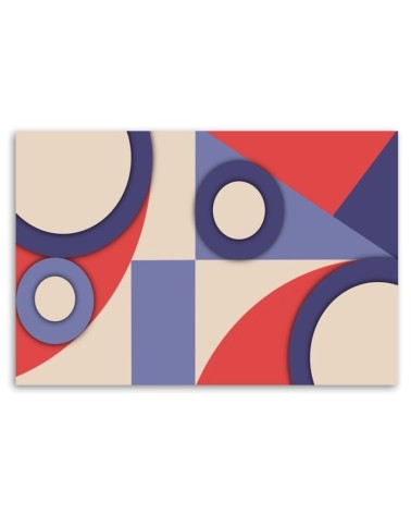 Leinwandbild - Geometrische Abstraktionsformen | Feeby