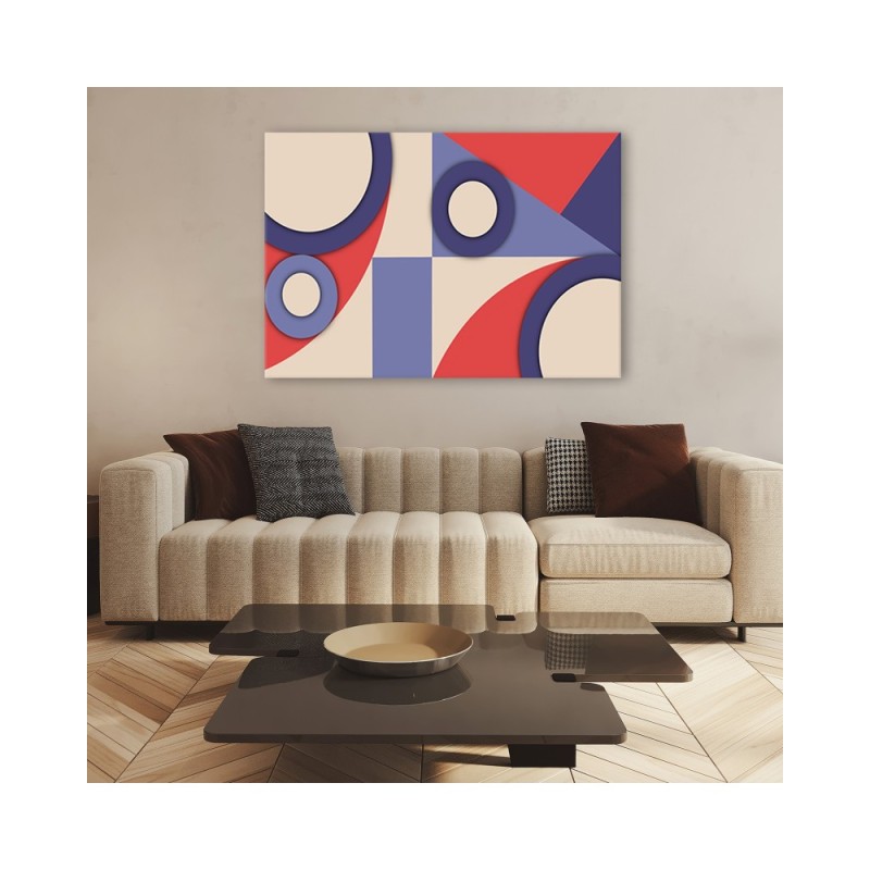 Leinwandbild - Geometrische Abstraktionsformen | Feeby