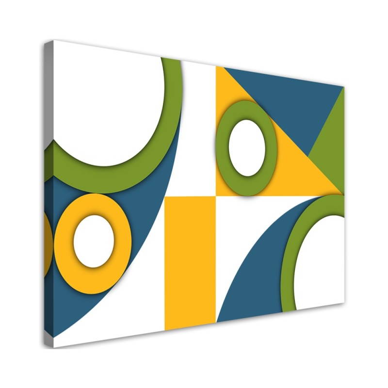 Bild auf Leinwand - Geometrische Abstraktionsformen | Feeby