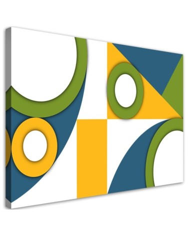 Bild auf Leinwand - Geometrische Abstraktionsformen | Feeby