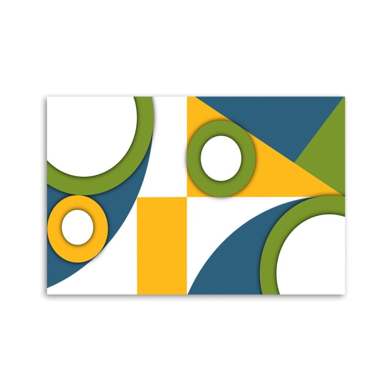 Bild auf Leinwand - Geometrische Abstraktionsformen | Feeby