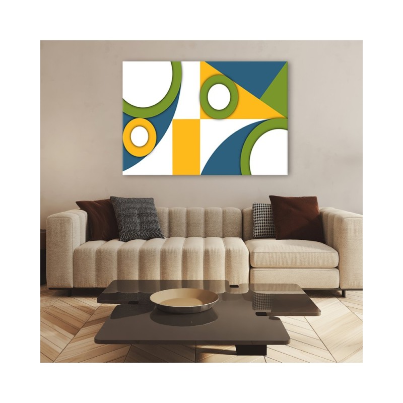 Bild auf Leinwand - Geometrische Abstraktionsformen | Feeby