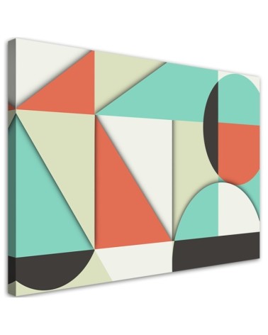 Leinwandbild - Geometrische Abstraktionsformen | Feeby