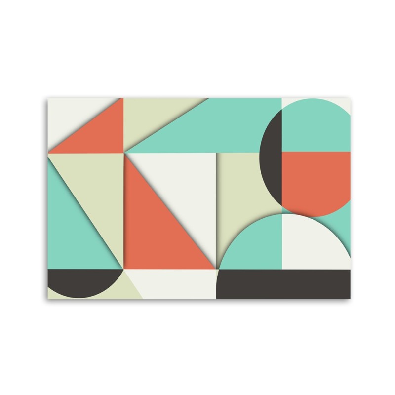 Leinwandbild - Geometrische Abstraktionsformen | Feeby