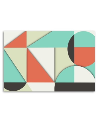 Leinwandbild - Geometrische Abstraktionsformen | Feeby