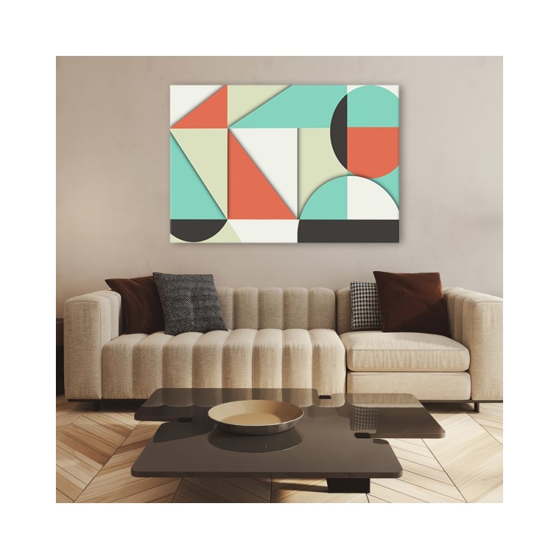 Leinwandbild - Geometrische Abstraktionsformen | Feeby