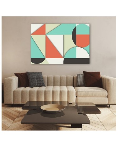 Leinwandbild - Geometrische Abstraktionsformen | Feeby