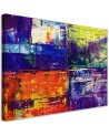 Canvas prints for boy's room - Colourful hand-painted abstract | FEEBY