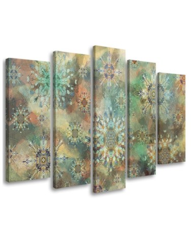 Colourful paintings for living room - Mosaic of stars | FEEBY