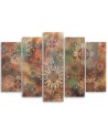 Colourful paintings for wall - Mosaic of stars | FEEBY