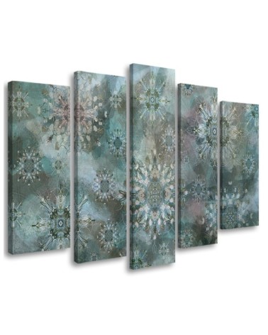 Wandbild für Wohnzimmer - Mosaik der Sterne | Feeby