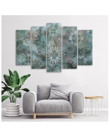 Wandbild für Wohnzimmer - Mosaik der Sterne | Feeby