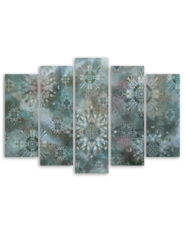 Wandbild für Wohnzimmer - Mosaik der Sterne | Feeby