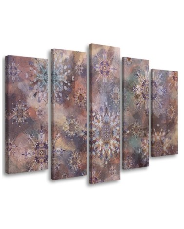 Canvas painting for living room - Colourful abstract | FEEBY