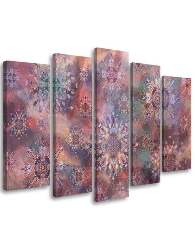 Dekoratives Leinwandbild - Mosaik der Sterne | Feeby