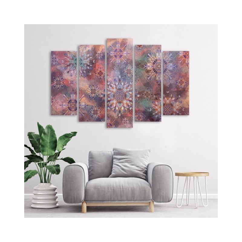 Dekoratives Leinwandbild - Mosaik der Sterne | Feeby