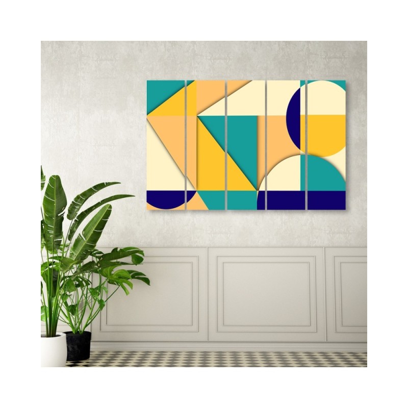 Modernes Wandbild - Geometrische Abstraktionsformen | Feeby